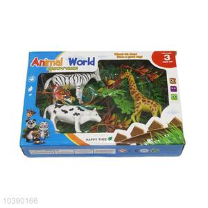 Hot sale plastic forest animal toy mini world animal toy