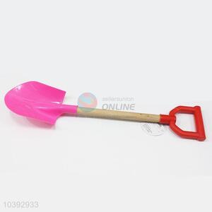 Pink Color Wooden Handle Big Size Beach Shovel
