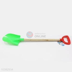 Green Color Wooden Handle Big Size Beach Shovel
