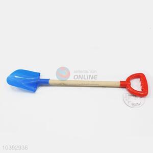 Blue Color Wooden Handle Middle Size Beach Shovel for Kids