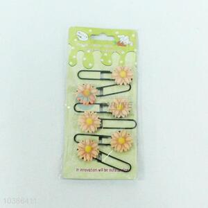 6Pcs Flower Design Paper Clip