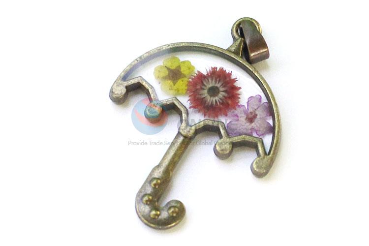 Latest Cute Umbrella Shape Zinc Alloy Pendant With Chain