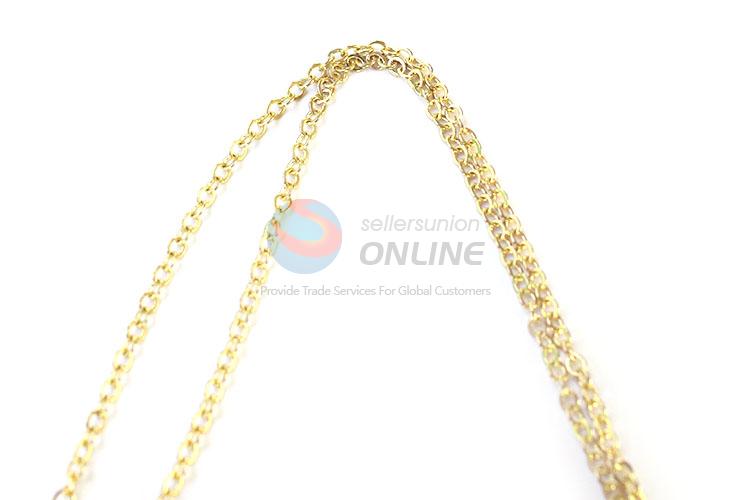 New Style Moon Shape Real Flower Pendant With Chain