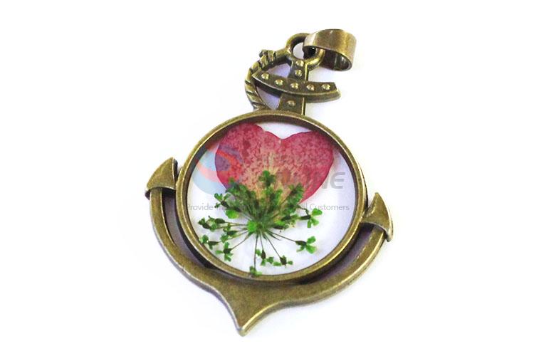 Newest Bronze Zinc Alloy Pendant Real Flower Pendant