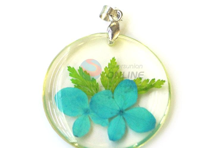 Popular Round Pendant Fashion Real Flower Pendant