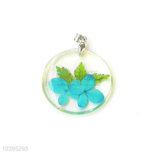 Popular Round Pendant Fashion Real Flower Pendant