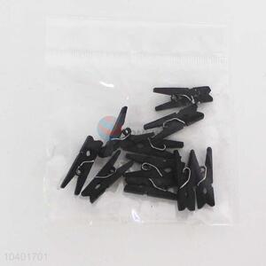 10pc/Set Black Color Wooden Clip Wooden Clamp