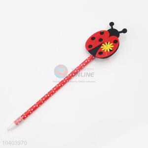 Made In China Wholesale Creative Craft Ladybug Head Ballpoint Pen School Stationery