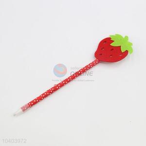 Popular Wholesale Strawberry Head Ballpoint Pen For Students