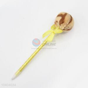 Good Factory Price Hairball Decoration Students Plastic Craft Ballpoint Pen