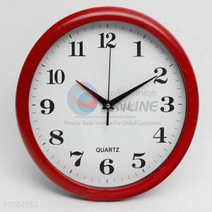 Round Alarm Clock With Red Border