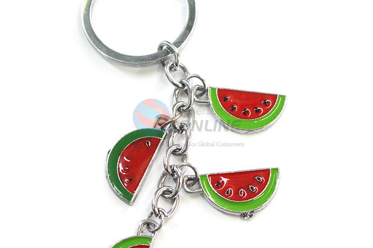 High Quality Watermelon Shape Zinc Alloy Key Chain