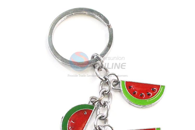 High Quality Watermelon Shape Zinc Alloy Key Chain