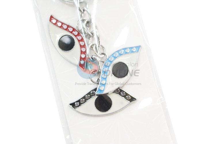 Fashion Design Eye Shape Zinc Alloy Key Chain