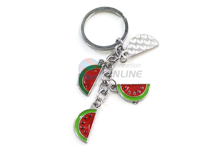 High Quality Watermelon Shape Zinc Alloy Key Chain