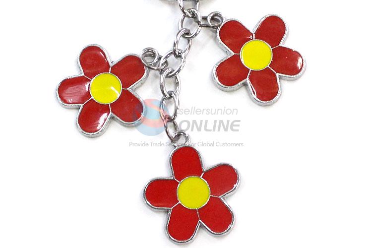 Custom Flower Shape Zinc Alloy Key Chain