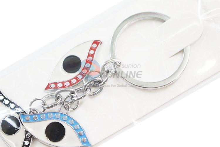 Fashion Design Eye Shape Zinc Alloy Key Chain