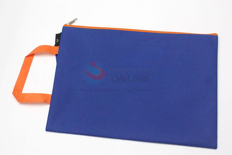 Hot selling A4 size document file portfolio zipper bag