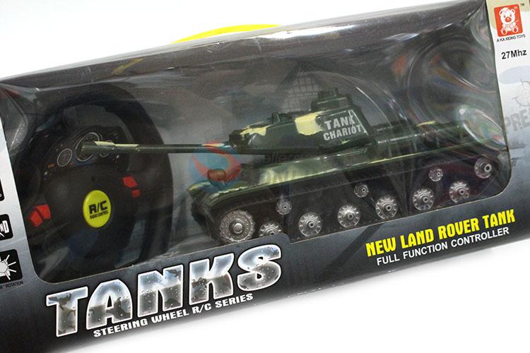 Factory Direct 4 Channels R/C Land Rover Tank with Steering Wheel and without Battery