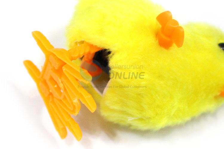 Custom Cartoon On Chain Jumping Plush Yellow Chick Toy