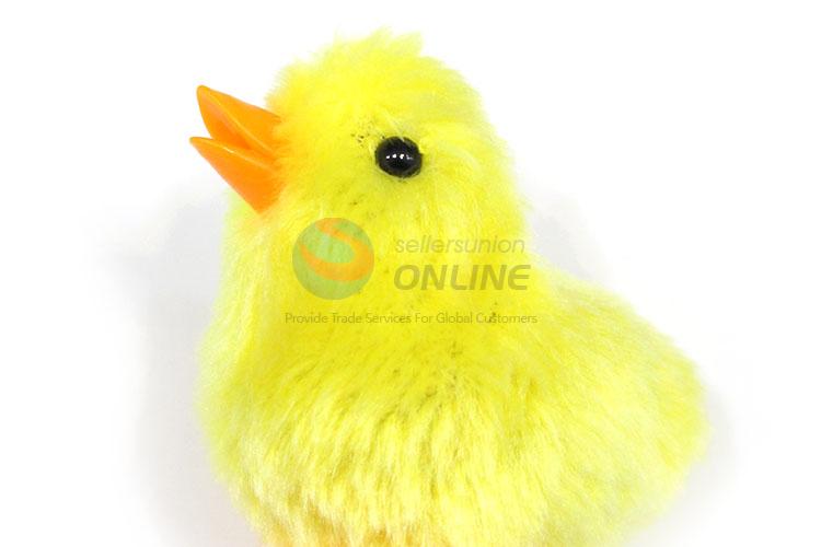 Cute Design Plush Little Duck On Chain Jumping Toy