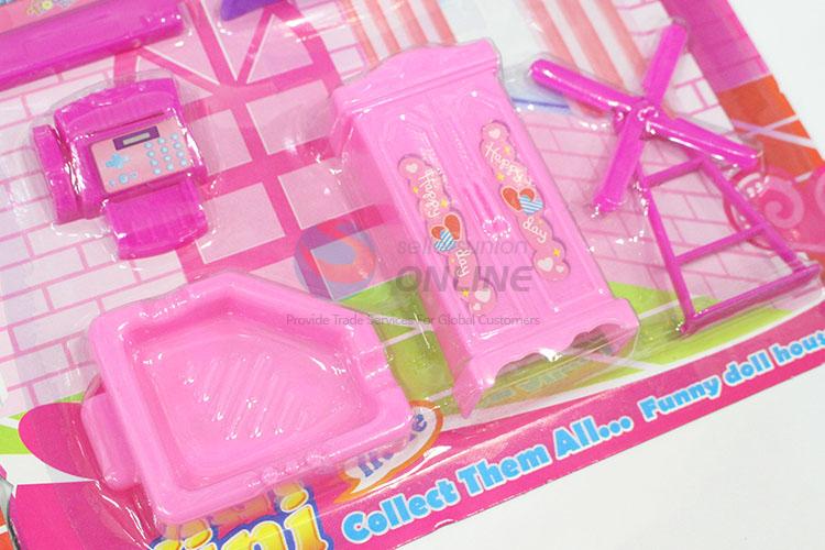 Popular Plastic Mini Toy Doll House Furniture Set for Sale