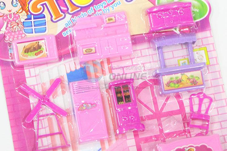 Cheap Price Doll House with Furniture Play Set Toy