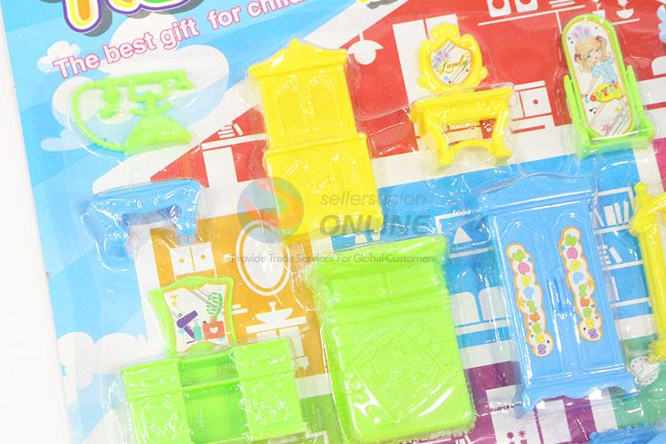 Wholesale Cheap Girl Plastic Villa Toy Furniture Set