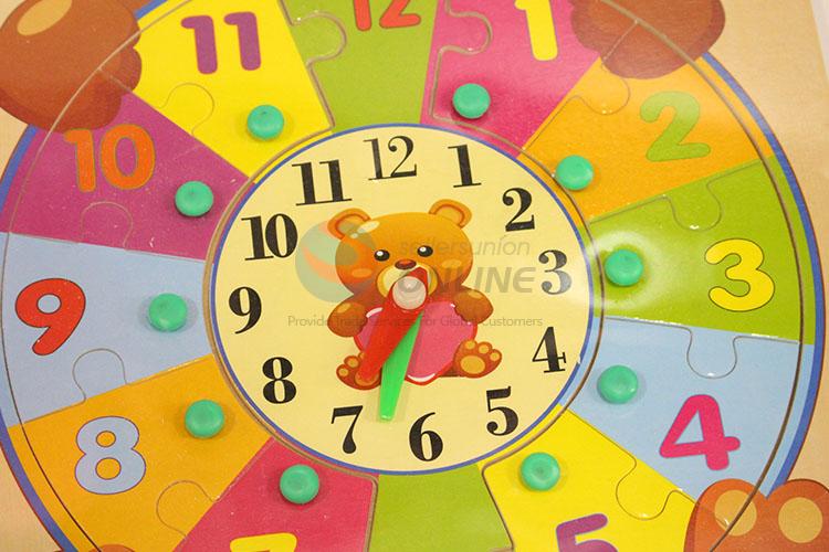 Bear Clock Wooden Puzzles Set