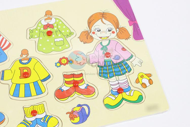 Girls' Clothes Wooden Puzzles Set