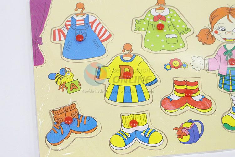 Girls' Clothes Wooden Puzzles Set