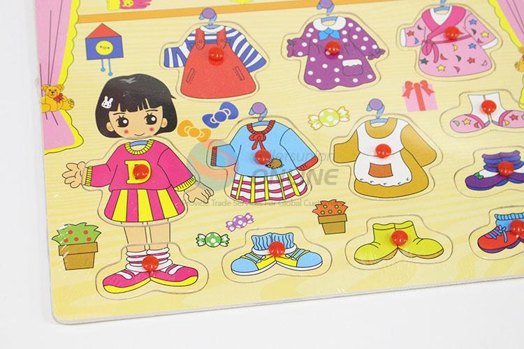 Girls Pattern Wooden Puzzles Set