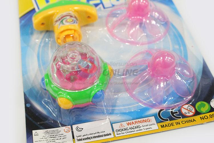 Low Price Kids Plastic Flash Space Gyro Spinning Top Peg-Top