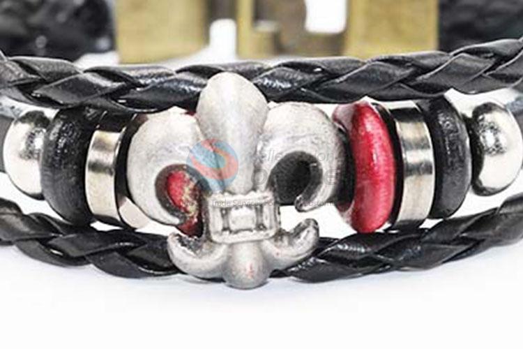 Made In China Braided Leather Wristband