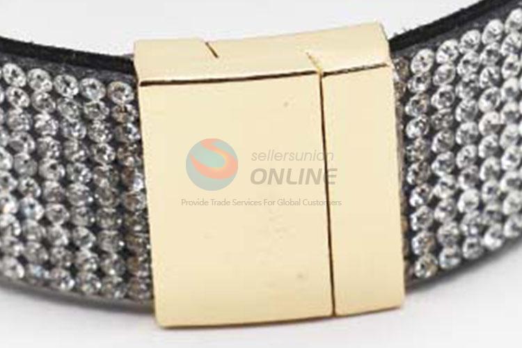 Best Quality Good Sale Women Rhinestone Magnetic Clasp Bracelet