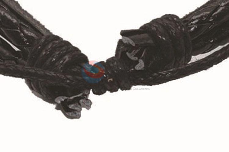 Factory-Directly Braided Leather Bracelet For Women