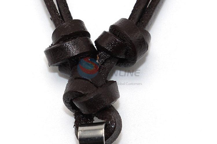 Oem Custom Cowhide Leather Necklaces With Good Quality