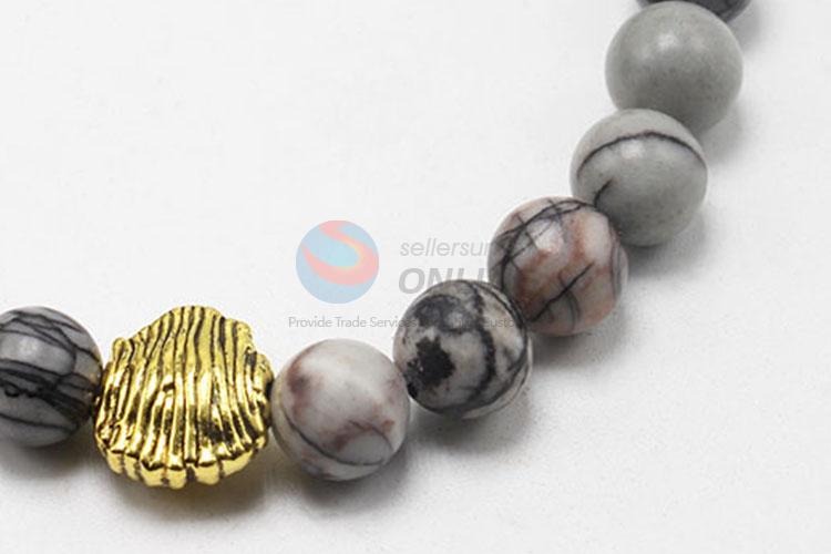 Factory Price Gold Lion Head Jewelry Beads Natural Gemstone Bracelet