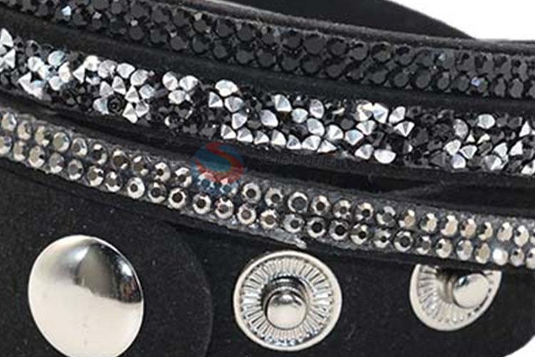 China Supplies Wholesale Black Rhinestone Bracelet