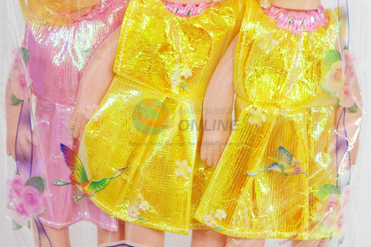 3pcs 9 Cun Little Girls Dolls Set