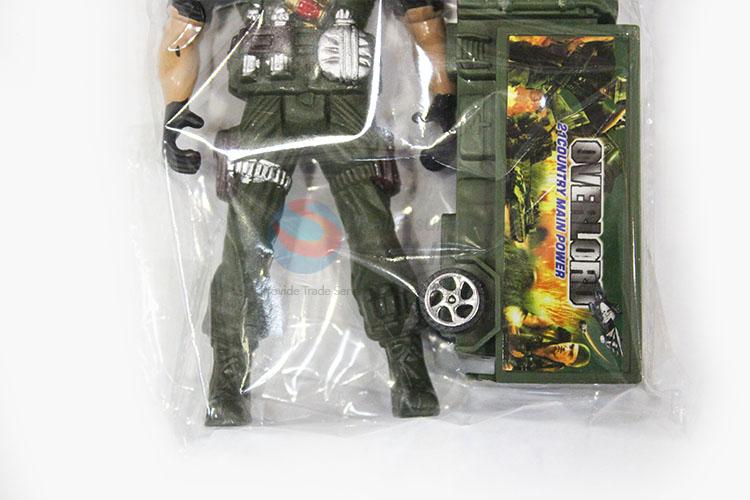 Hot New Products Plastic Toy Pull-back Military Car and Soldier Kids Toy