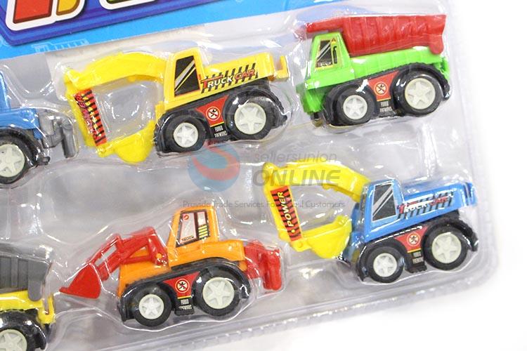 Promotional Wholesale 6pcs Pull-back Engineering Trucks for Sale