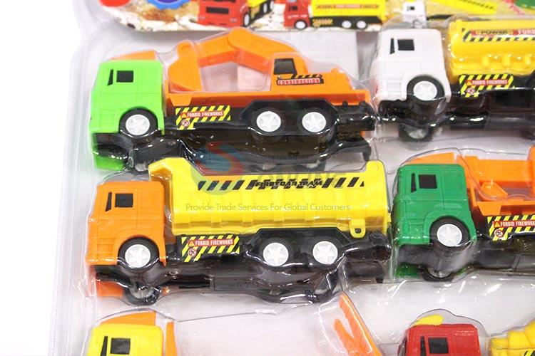 Factory Direct 6pcs Pull-back Engineering Trucks for Sale