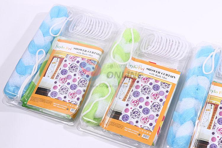 Factory supply popular shower curtain bath curtain set