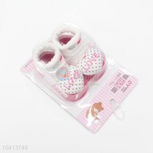 3D Heart Dotted Cotton Kids Baby Sock
