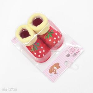 Strawberry Pattern Cotton Baby Sock