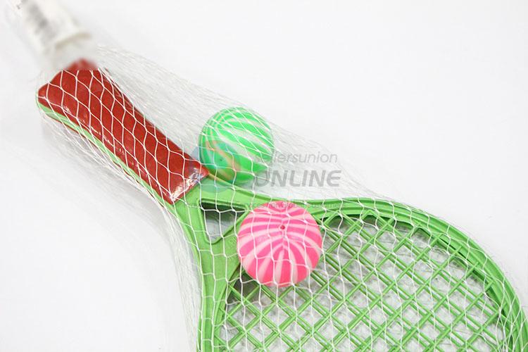 Direct Price Outdoor Kids Plastic Beach Tennis Racket with Ball