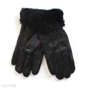Direct factory good quality men genuine leater warm gloves