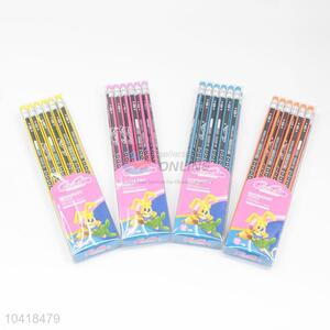 Promotional Four Colors 12 Pcs/Set HB Writing Pencils