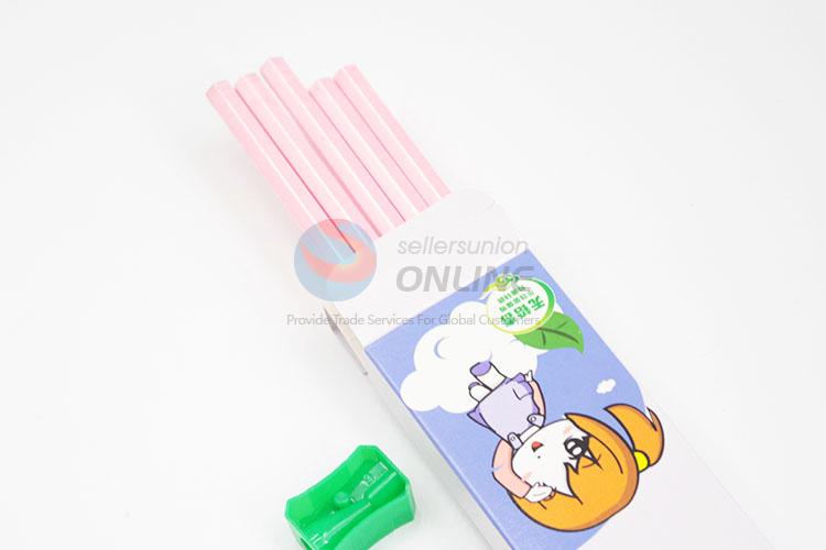 Factory Direct Pink Rose HB Pencils For Girl